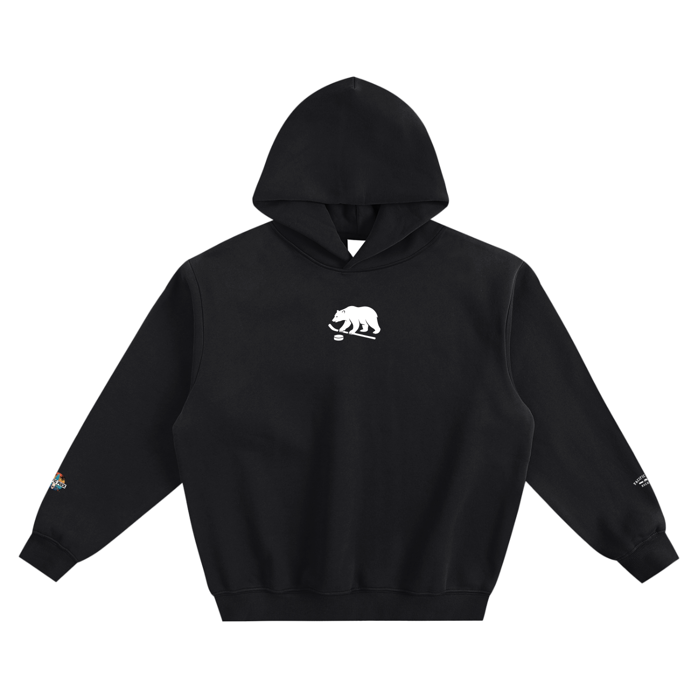 Fleeced Boxy Bear Hoodie
